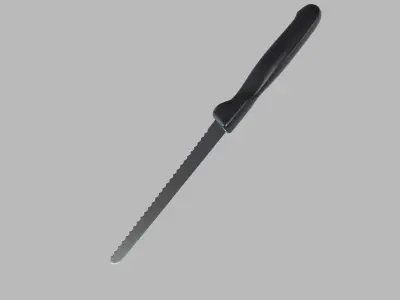 Tomato Knife Low-poly 3D model
