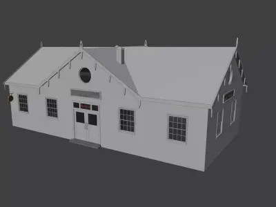 Victorian era Train Station 1911 Southampton 3D model