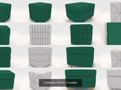 Collection Puff 8 3D Model Pack