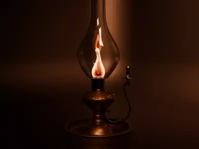 Antique-Style Vintage Lamp 3D model