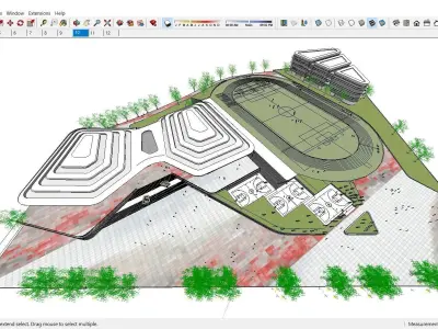 Sketchup School and University B10 3D model