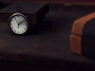Vintage Pocket Watch Low-poly 3D model