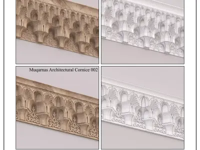 Muqarnas Architectural Set - Vol 1 - 2 models 3D model