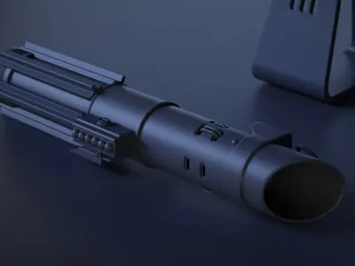 Darth Vader Empire Strikes Back Lightsaber 3D model