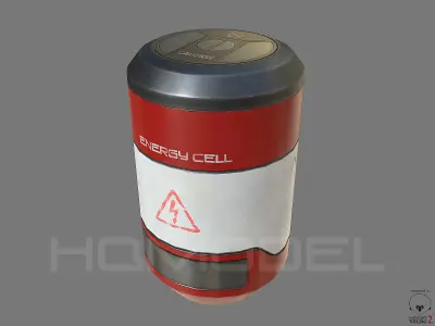 Energy Cell PBR Sci-Fi Low-poly 3D model