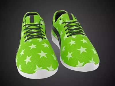 Stylized shoes 3D model