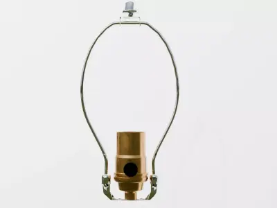 Basic Lamp Socket with Bale and Finial Low-poly 3D model