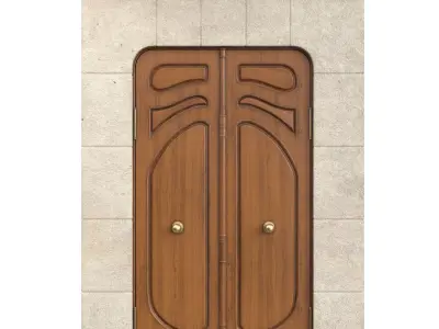 Entrance classic door 144 3D model