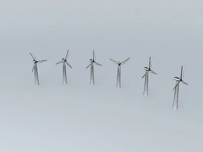 Wind turbines Free 3D model