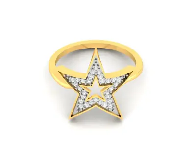 Diamond Ring For Women 3d Print Model 3D print model 61