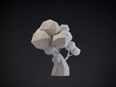 Tree 007 Low-poly 3D model