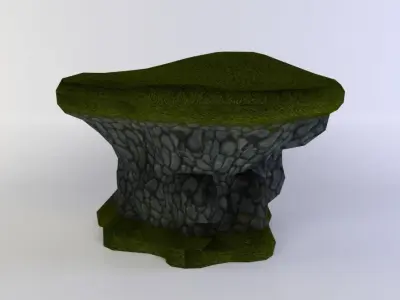 Earth platform Low-poly 3D model purchase
