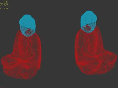 Religion - Statues - Buddha 2 3D model