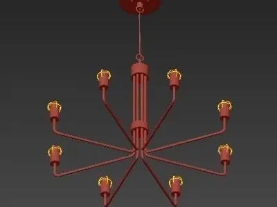 Le Marais Chandelier  8 Light 3D model