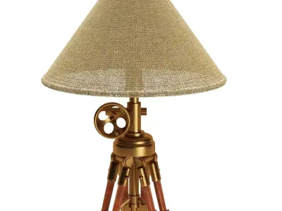 Vintage Tripod Floor Lamp 3D model