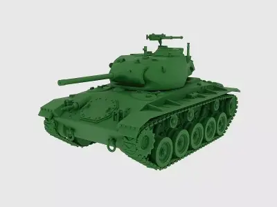 Light Tank M24 Chaffee 3D print model