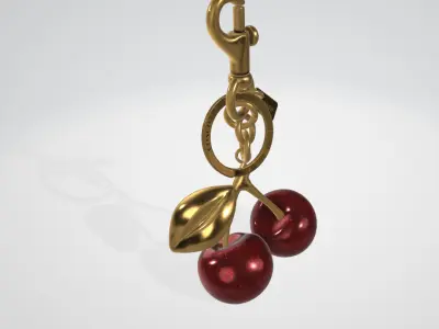 Coach Cherry Bag Charm 3D model