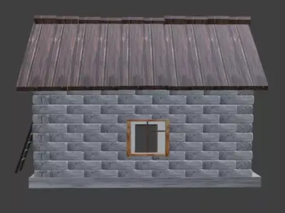 Small Rustic Summer Hut  Texture