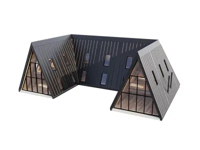 A-Frame House 3D model