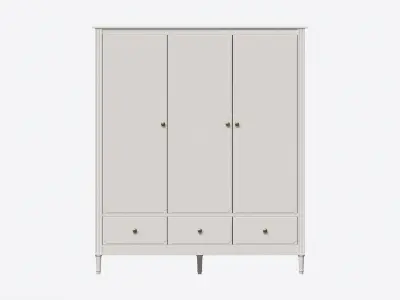 Ellipse Elit 3-door Wardrobe 3D model