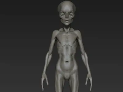 Alien Humanoid 3D model