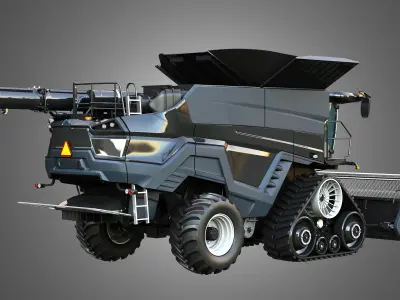 IDEAL -  Combine Harvester - Forage Harvester Head 3D model