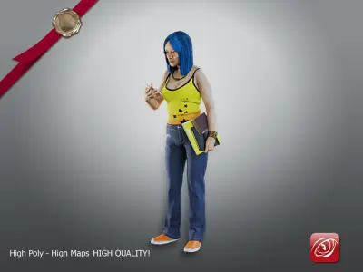 Student Female AAS 2130 005 3D model