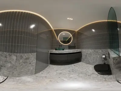AR-22045 Case Study - Bathroom 3D Scene 3D model