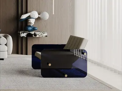 living room V-Ray Renderer 3D model