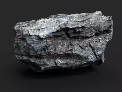 Rock 16-10 Low-poly 3D model