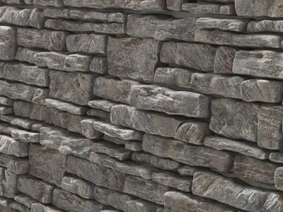 Panel decor rock tile 3D model