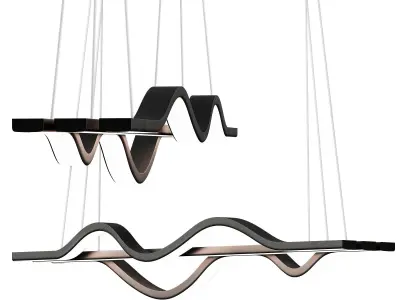 NEO Gleam RC Modern Led Pendant Lights 3D model
