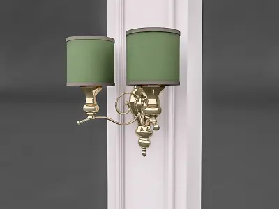 Column and Decorative Lamp 02