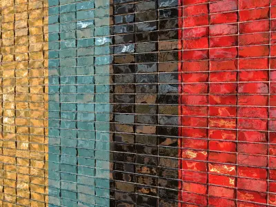 Teal Tile Material 14 - PBR Seamless Textures Texture purchase