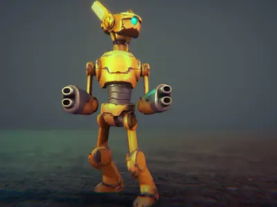 Robot Warriors Low-poly 3D model