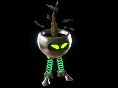 PotBot Plant Robot 3D model