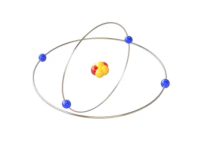 Beryllium Chemical Element v2 001 Low-poly 3D model