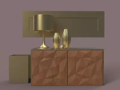 Cabinet Door for Cnc Carving 3D print model