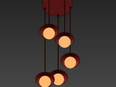Loft Cone Pendant 5 3D model
