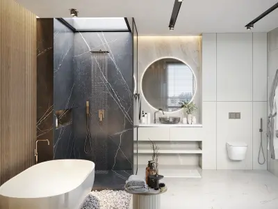 Bathroom Design 01 3D model