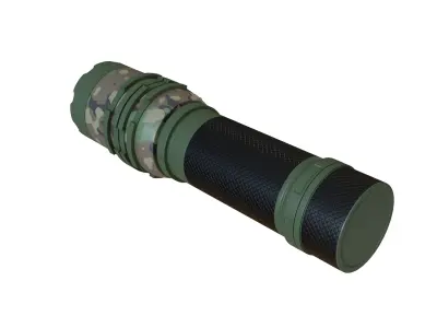 Tactical Flashlight 3D model