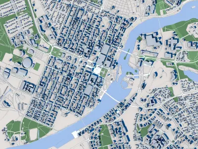 Joensuu City Finland 3D model