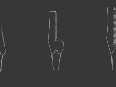 3 LIGHTBULBS Low-poly 3D model