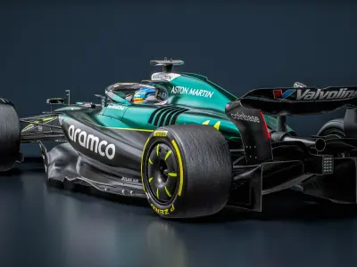  Aston Martin F1 AMR25 2025 Formula 1 Race Car 