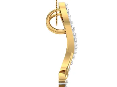 Women Pendant 3dm STL FBX OBJ Render Details 3D print model 7
