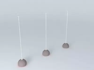 Pendant three spheres Free 3D model