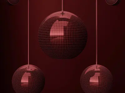 Wall light G and C Bolle Soffio vertical long CLEAR  COLD 3D model