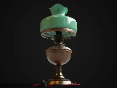  Bronze oil lamp 3D model