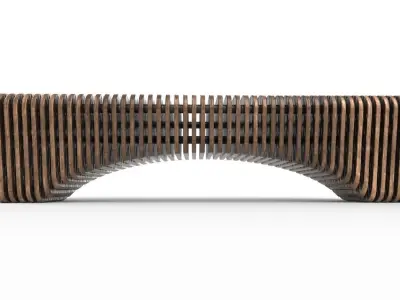 Bench 03 Low-poly 3D model purchase