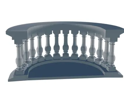 Stone Balustrade 3D print model